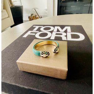 BVLGARI SERPENTI FOREVER BRACELET - GREEN, GOLD-PLATED BRASS, SIZE SMALL